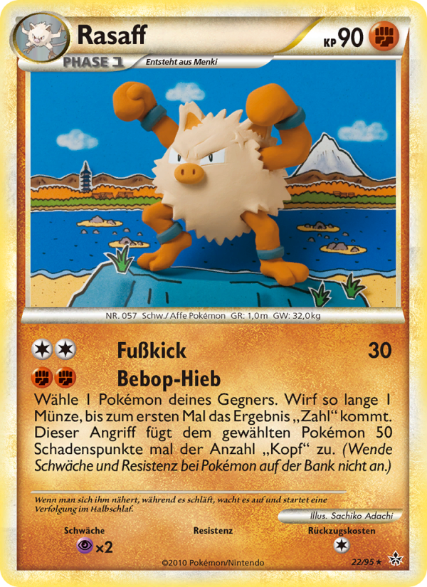 Rasaff 22 — Entfesselt (German Pokémon TCG card)