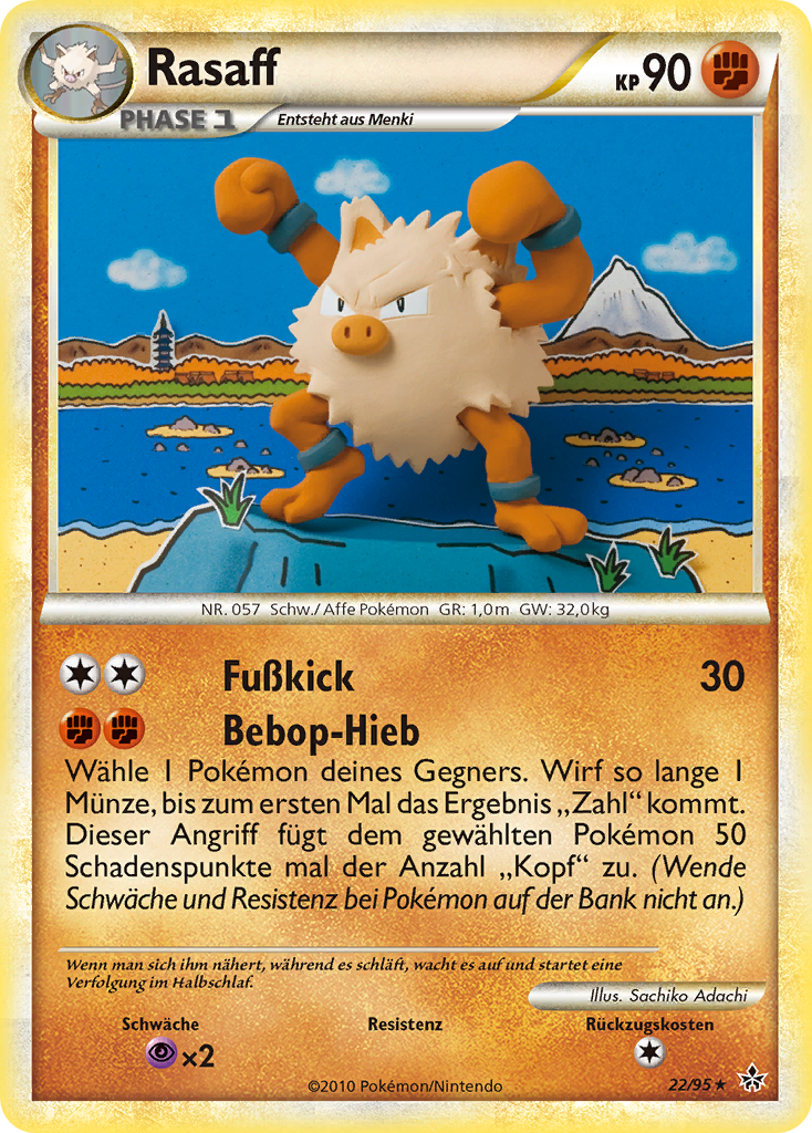 Rasaff 22 — Entfesselt (German Pokémon TCG card)
