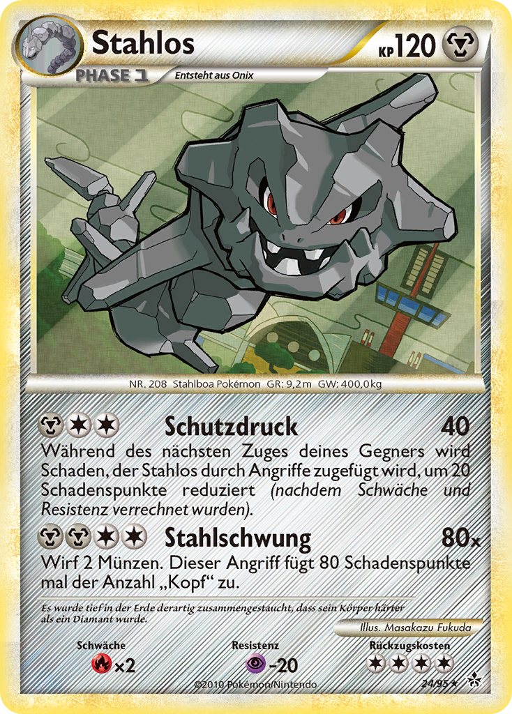 Stahlos 24 — Entfesselt (German Pokémon TCG card)