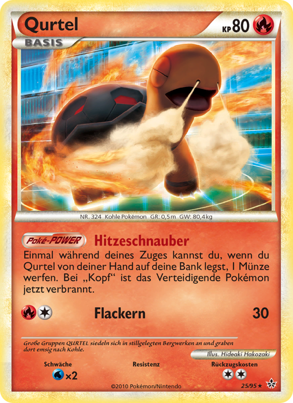 Qurtel 25 — Entfesselt (German Pokémon TCG card)