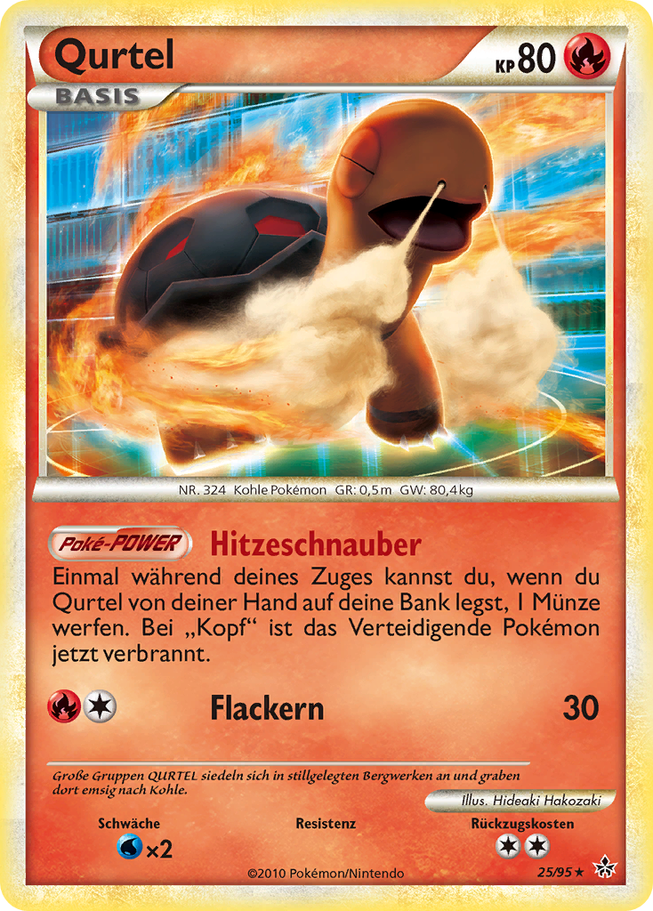 Qurtel 25 — Entfesselt (German Pokémon TCG card)