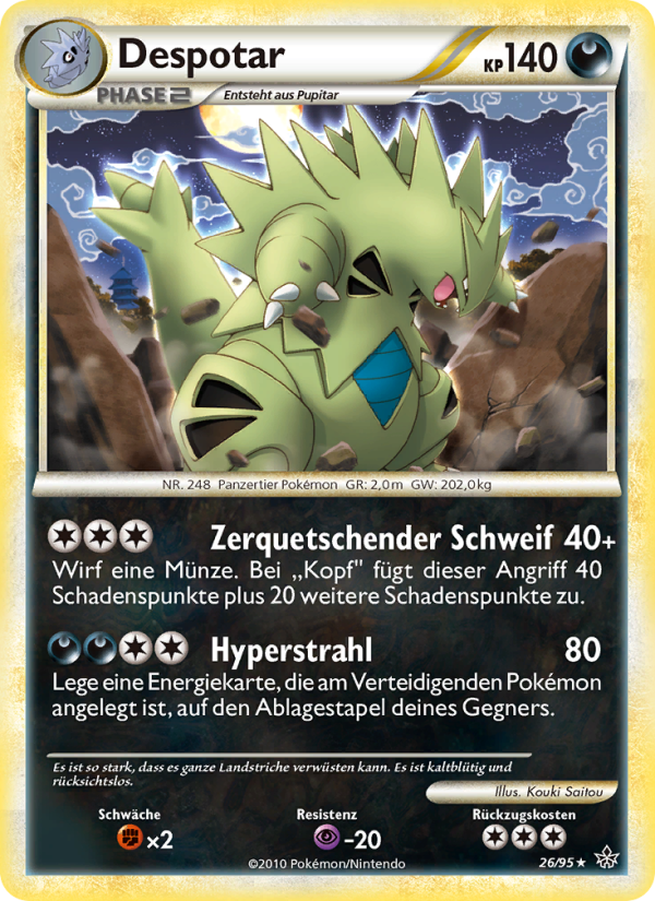 Despotar 26 — Entfesselt (German Pokémon TCG card)
