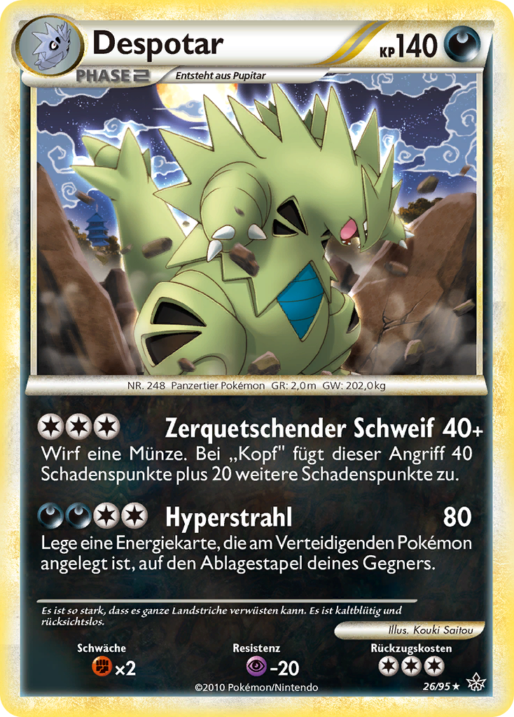 Despotar 26 — Entfesselt (German Pokémon TCG card)