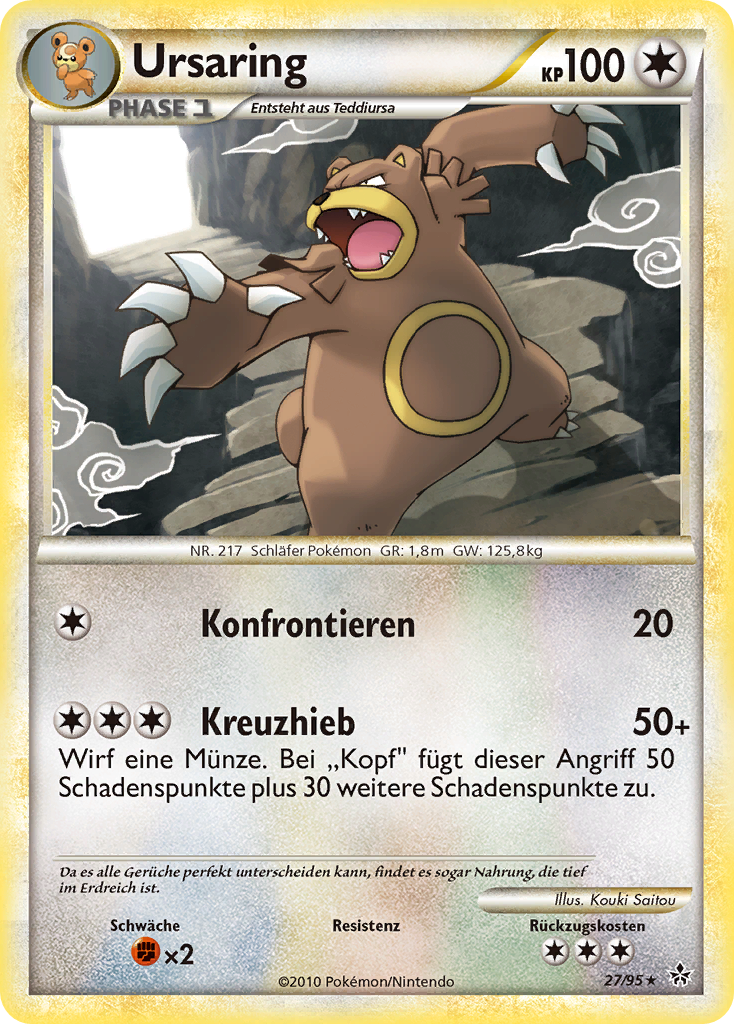 Ursaring 27 — Entfesselt (German Pokémon TCG card)