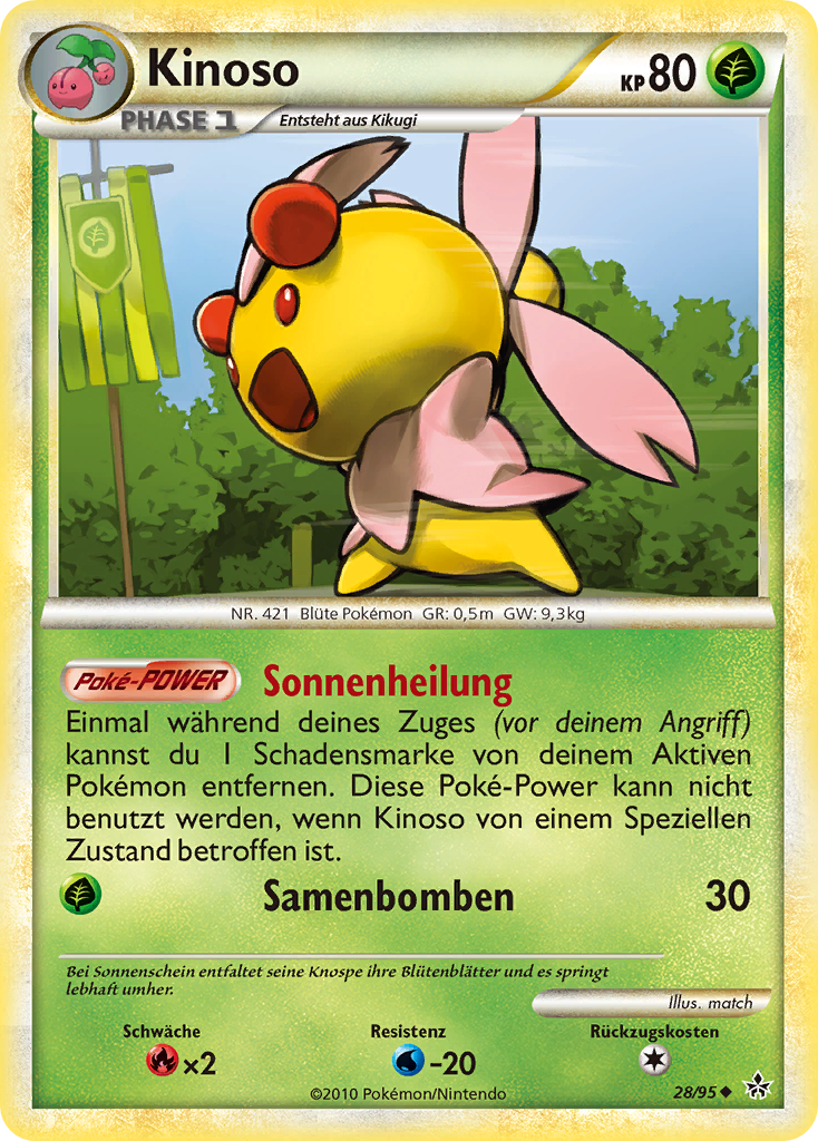 Kinoso 28 — Entfesselt (German Pokémon TCG card)