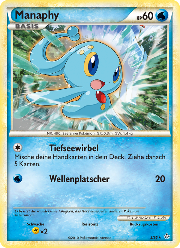 Manaphy 3 — Entfesselt (German Pokémon TCG card)