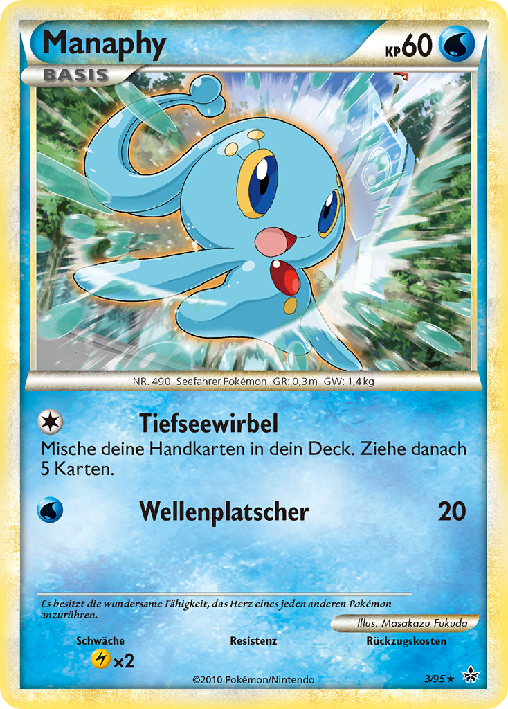Manaphy 3 — Entfesselt (German Pokémon TCG card)
