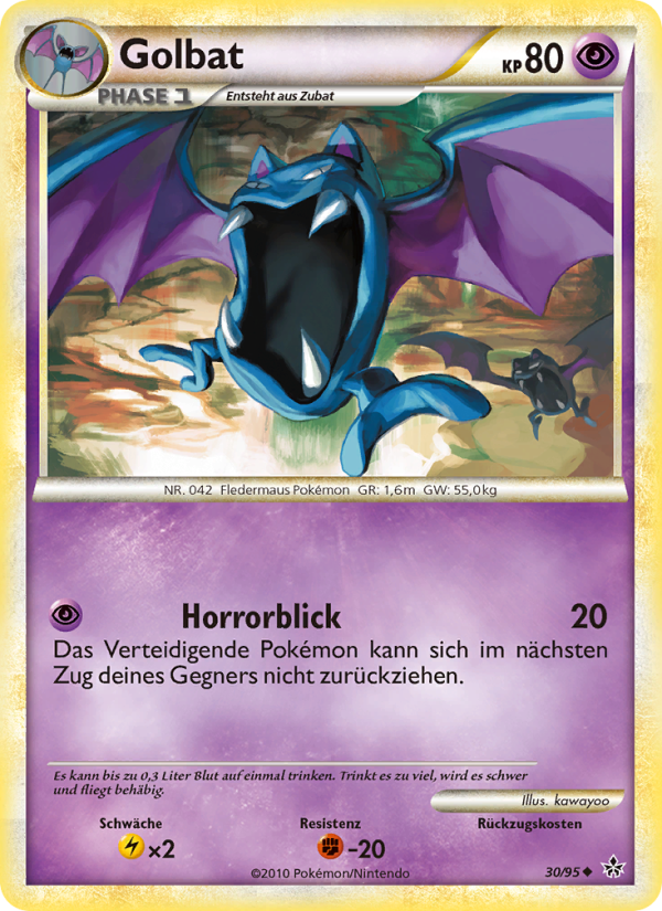 Golbat 30 — Entfesselt (German Pokémon TCG card)