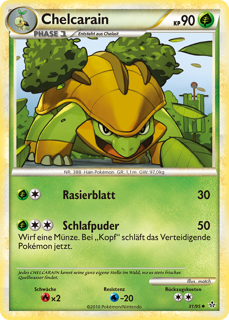 Chelcarain 31 — Entfesselt (German Pokémon TCG card)