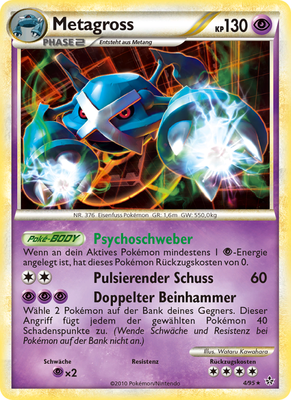 Metagross 4 — Entfesselt (German Pokémon TCG card)
