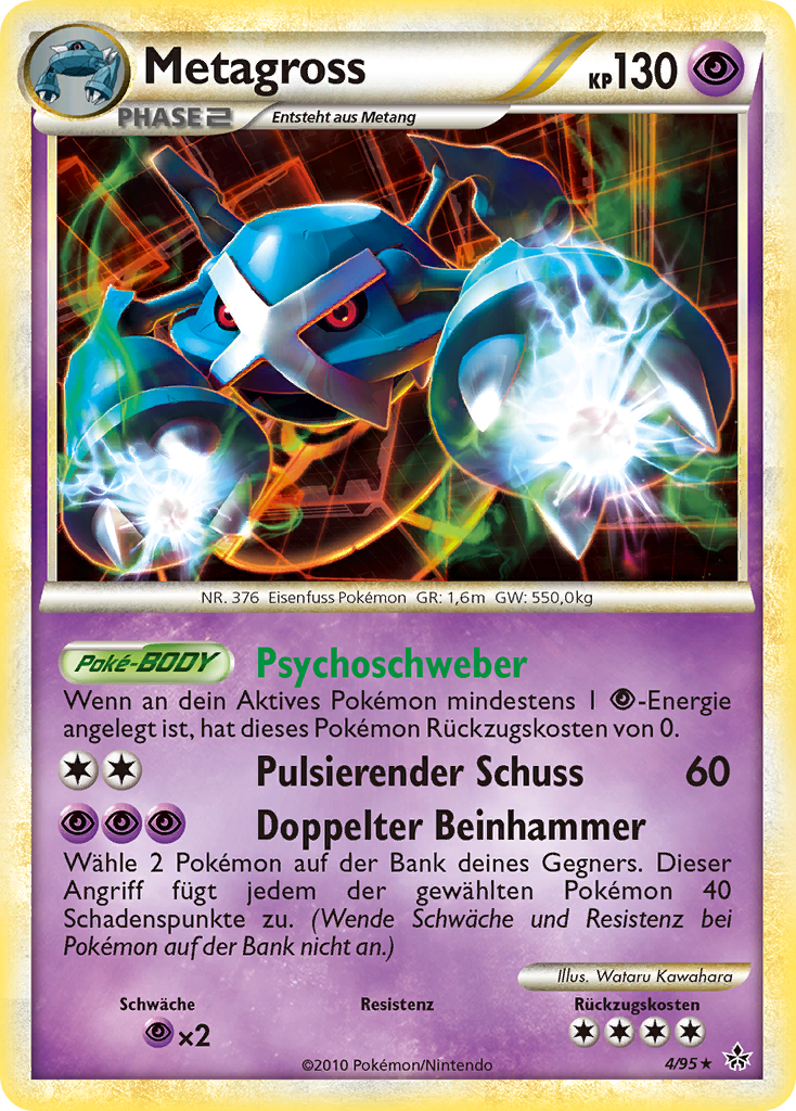 Metagross 4 — Entfesselt (German Pokémon TCG card)