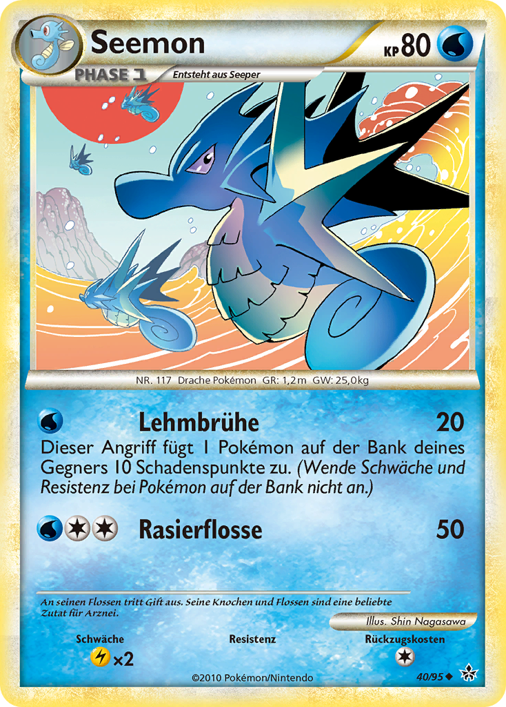 Seemon 40 — Entfesselt (German Pokémon TCG card)
