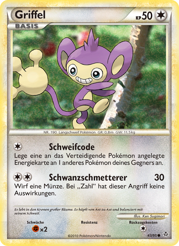 Griffel 43 — Entfesselt (German Pokémon TCG card)