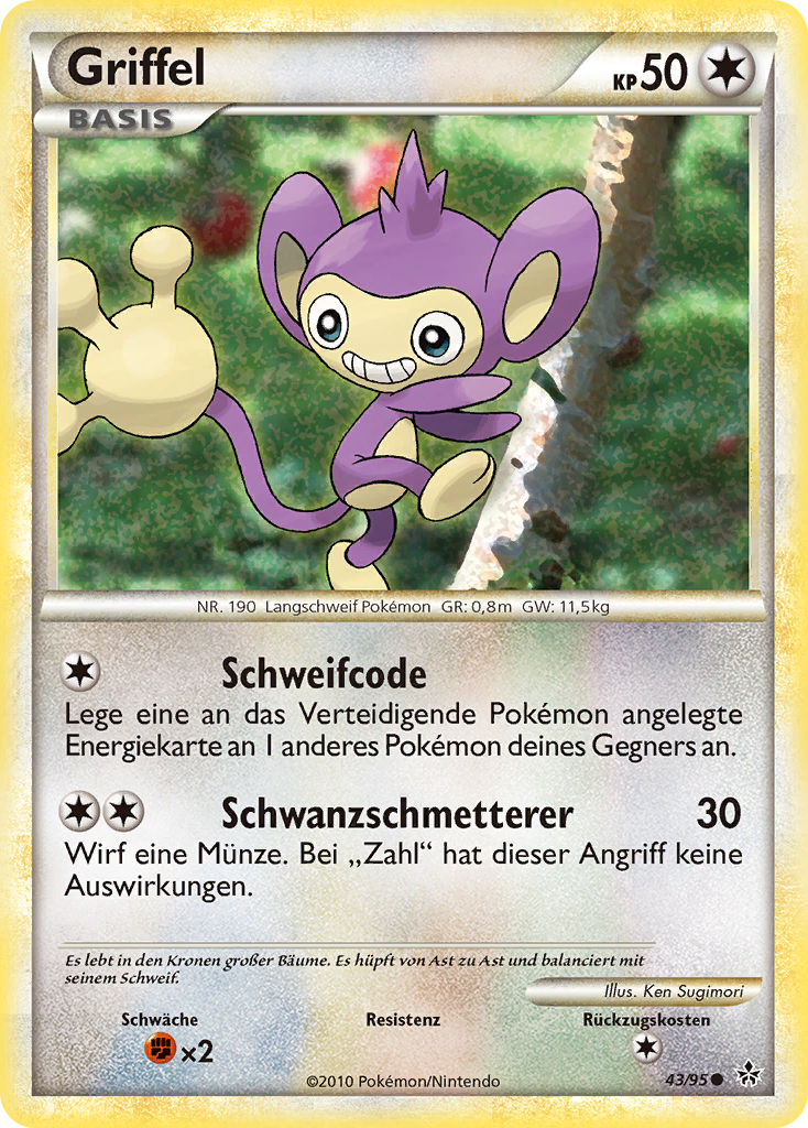 Griffel 43 — Entfesselt (German Pokémon TCG card)