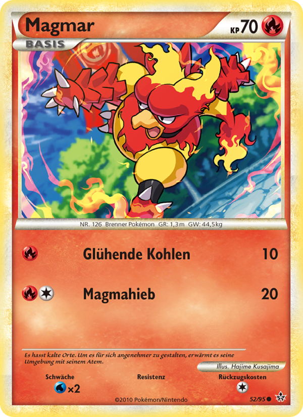 Magmar 52 — Entfesselt (German Pokémon TCG card)