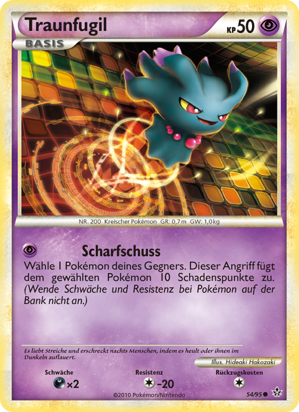 Traunfugil 54 — Entfesselt (German Pokémon TCG card)