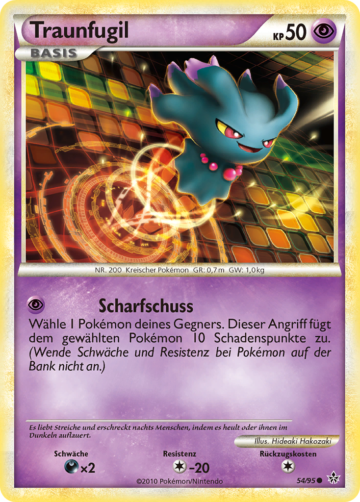 Traunfugil 54 — Entfesselt (German Pokémon TCG card)
