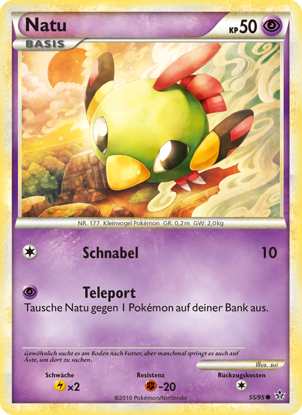 Natu 55 — Entfesselt (German Pokémon TCG card)