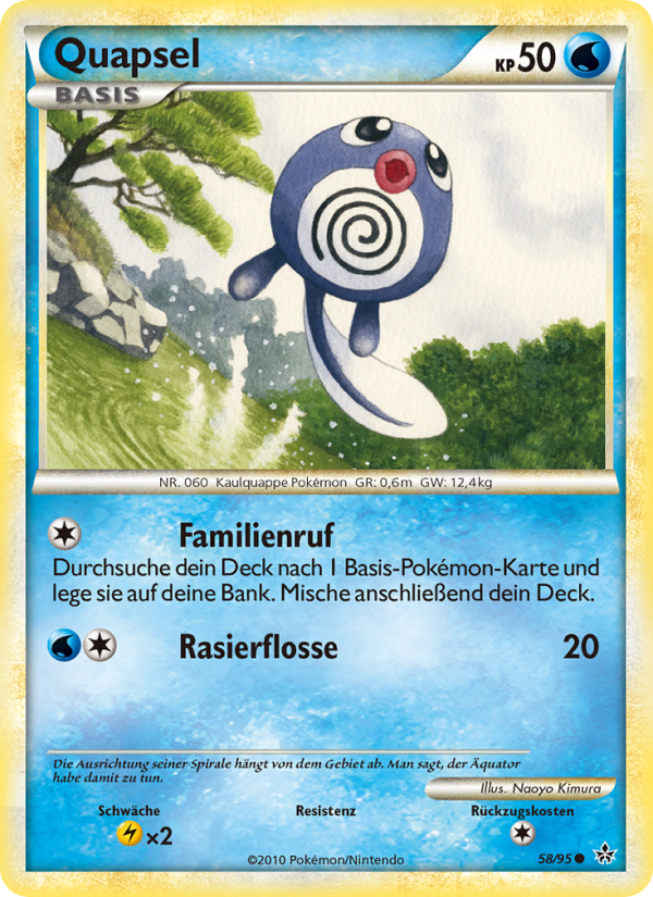 Quapsel 58 — Entfesselt (German Pokémon TCG card)