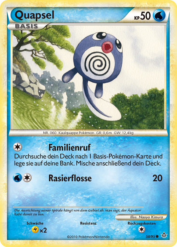 Quapsel 58 — Entfesselt (German Pokémon TCG card)