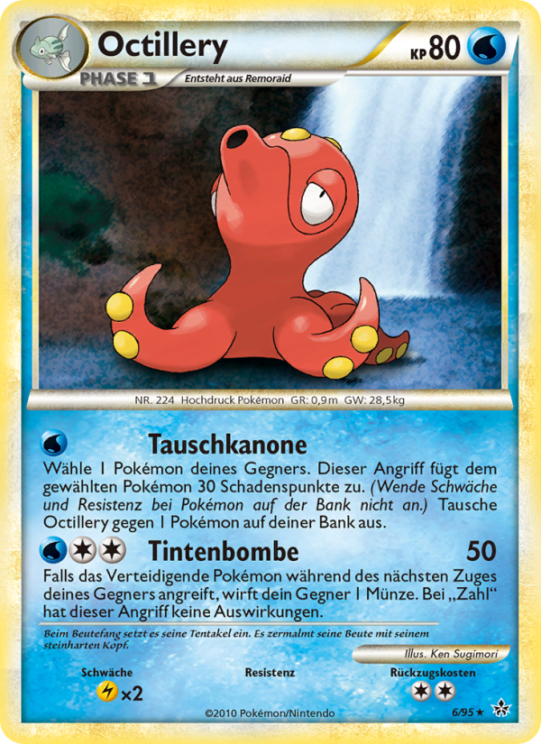 Octillery 6 — Entfesselt (German Pokémon TCG card)
