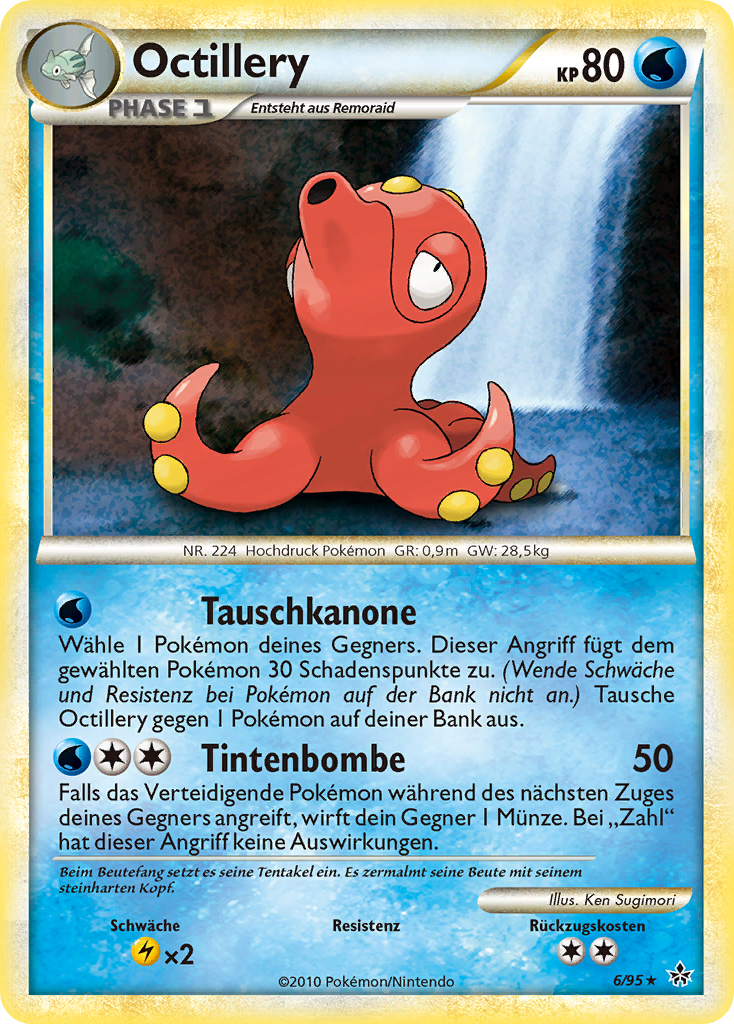 Octillery 6 — Entfesselt (German Pokémon TCG card)