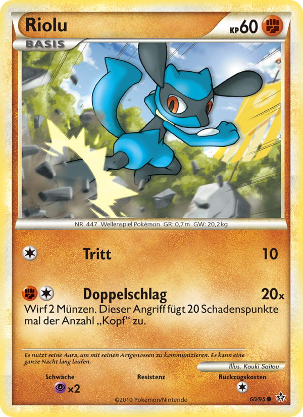 Riolu 60 — Entfesselt (German Pokémon TCG card)
