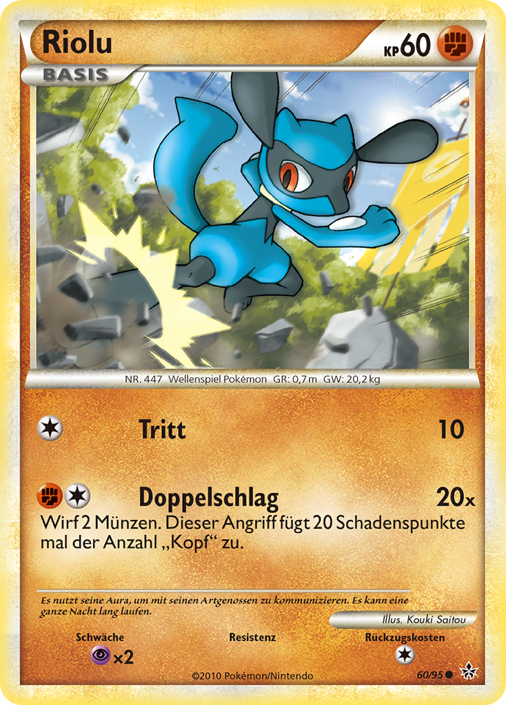 Riolu 60 — Entfesselt (German Pokémon TCG card)