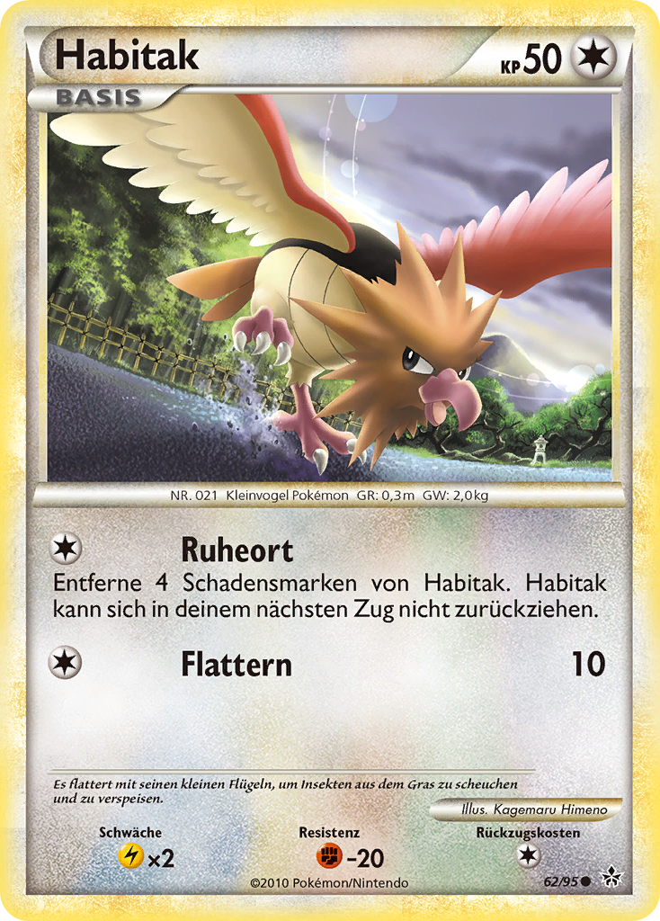 Habitak 62 — Entfesselt (German Pokémon TCG card)