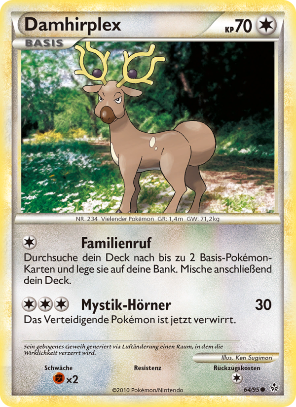 Damhirplex 64 — Entfesselt (German Pokémon TCG card)