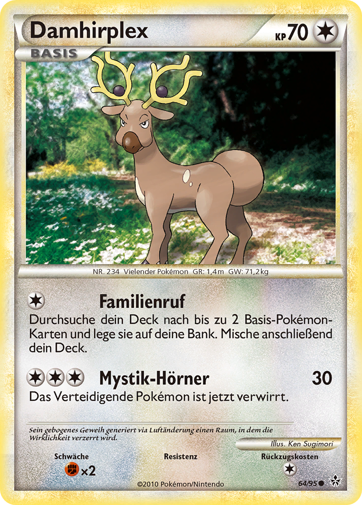 Damhirplex 64 — Entfesselt (German Pokémon TCG card)