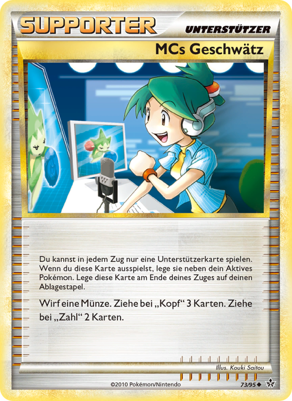 MCs Geschwätz 73 — Entfesselt (German Pokémon TCG card)