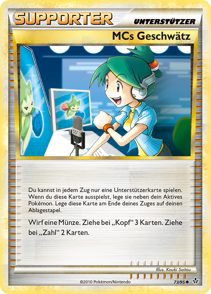 MCs Geschwätz 73 — Entfesselt (German Pokémon TCG card)