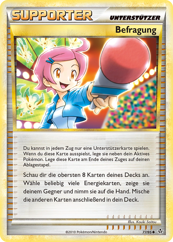 Befragung 77 — Entfesselt (German Pokémon TCG card)