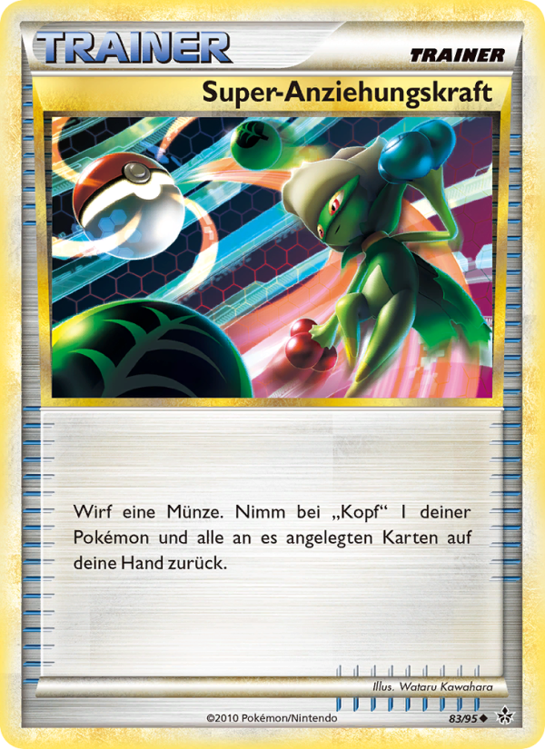 Super-Anziehungskraft 83 — Entfesselt (German Pokémon TCG card)