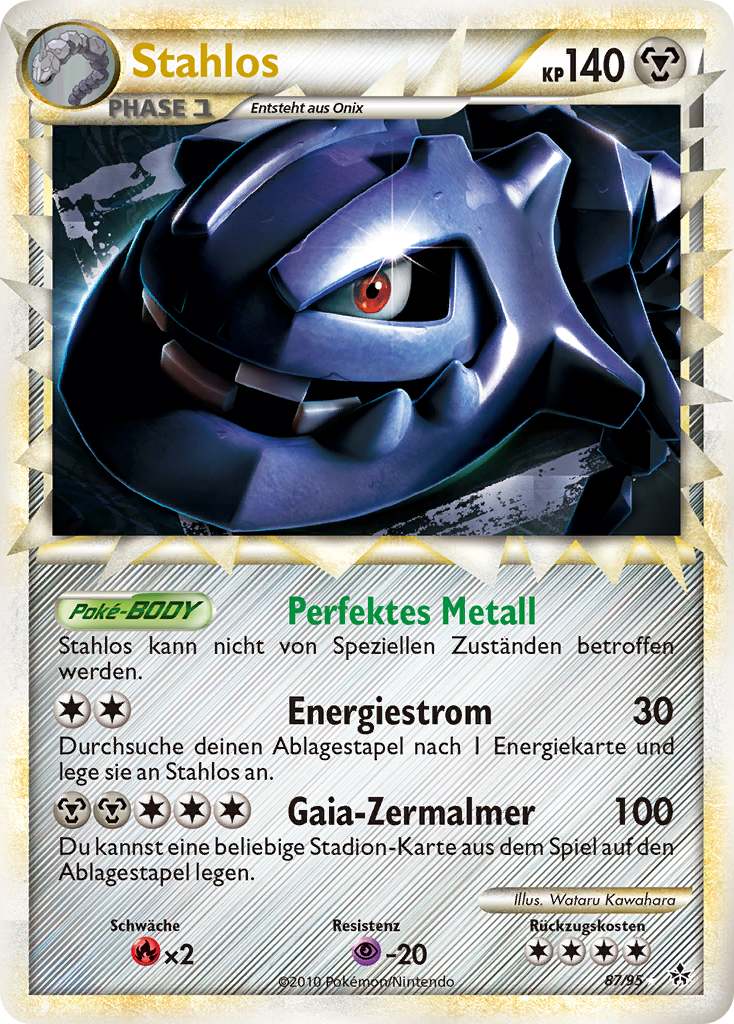 Stahlos 87 — Entfesselt (German Pokémon TCG card)