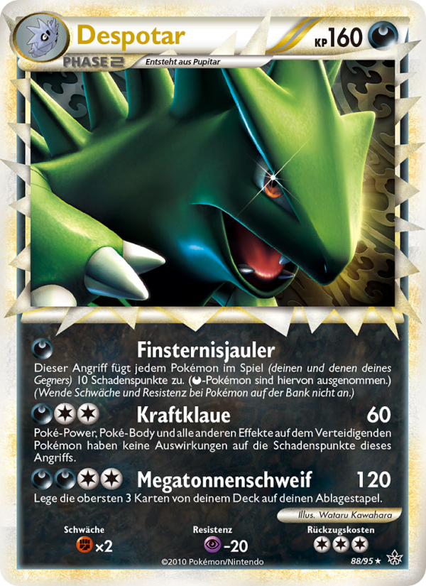 Despotar 88 — Entfesselt (German Pokémon TCG card)