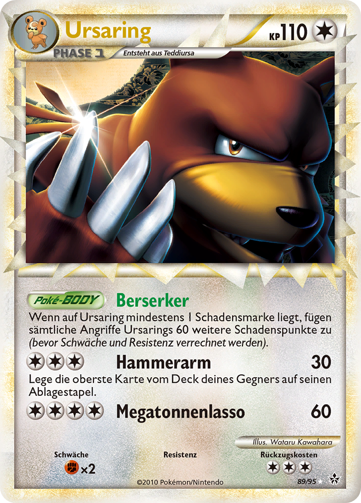 Ursaring 89 — Entfesselt (German Pokémon TCG card)