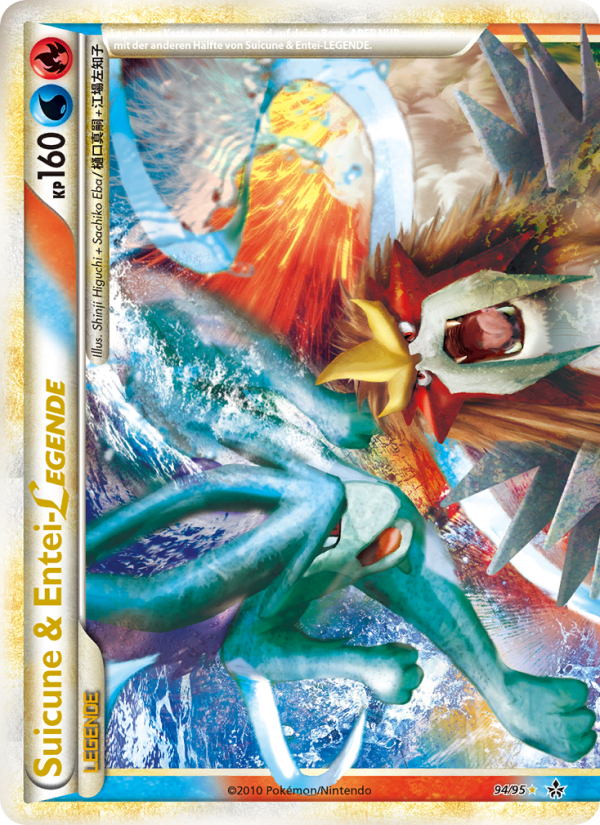 Suicune & Entei LEGENDE 94 — Entfesselt (German Pokémon TCG card)