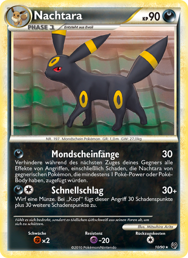 Nachtara 10 — Unerschrocken (German Pokémon TCG card)