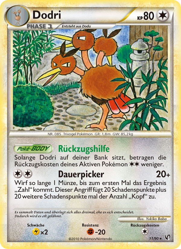 Dodri 11 — Unerschrocken (German Pokémon TCG card)