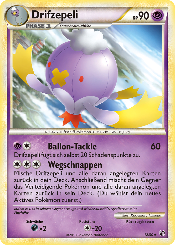 Drifzepeli 12 — Unerschrocken (German Pokémon TCG card)