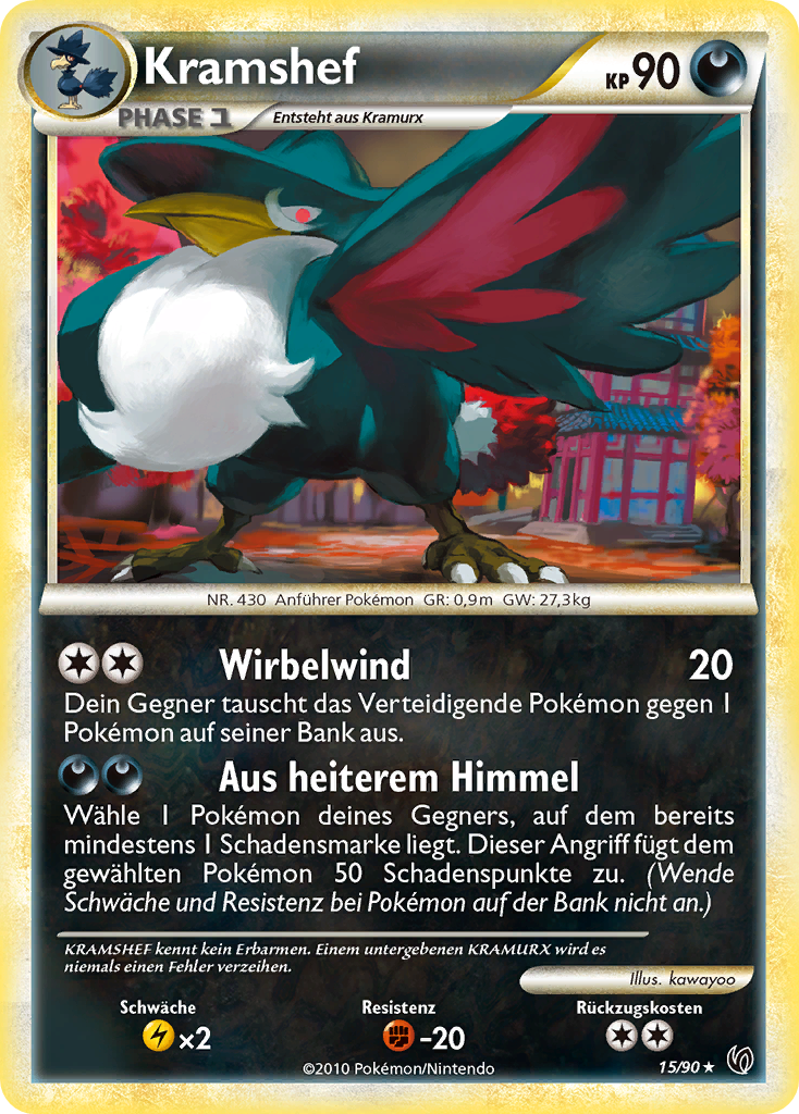Kramshef 15 — Unerschrocken (German Pokémon TCG card)