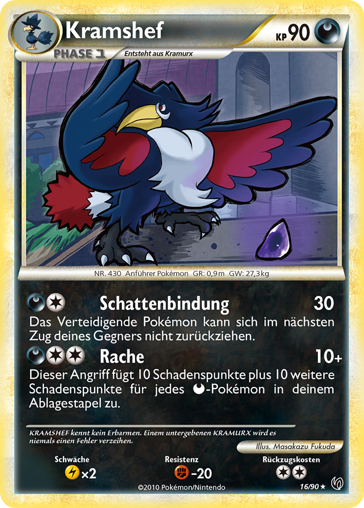 Kramshef 16 — Unerschrocken (German Pokémon TCG card)