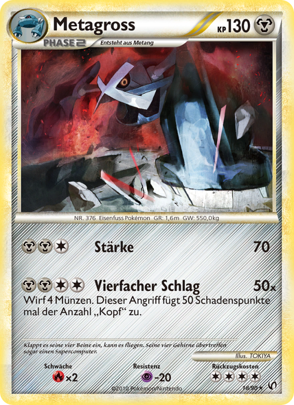 Metagross 18 — Unerschrocken (German Pokémon TCG card)