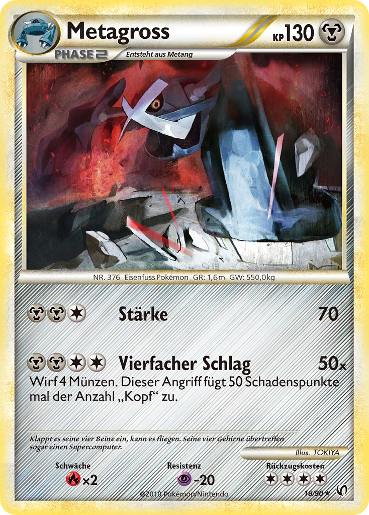 Metagross 18 — Unerschrocken (German Pokémon TCG card)