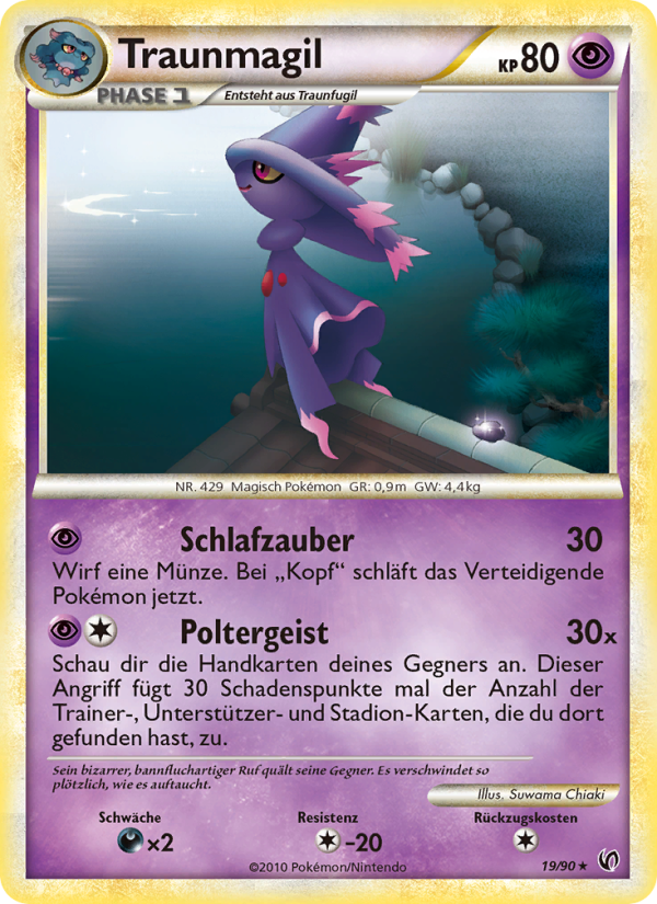 Traunmagil 19 — Unerschrocken (German Pokémon TCG card)