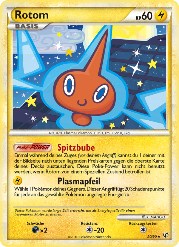 Rotom 20 — Unerschrocken (German Pokémon TCG card)