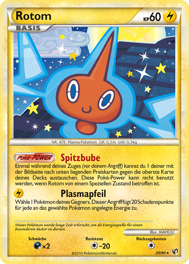 Rotom 20 — Unerschrocken (German Pokémon TCG card)