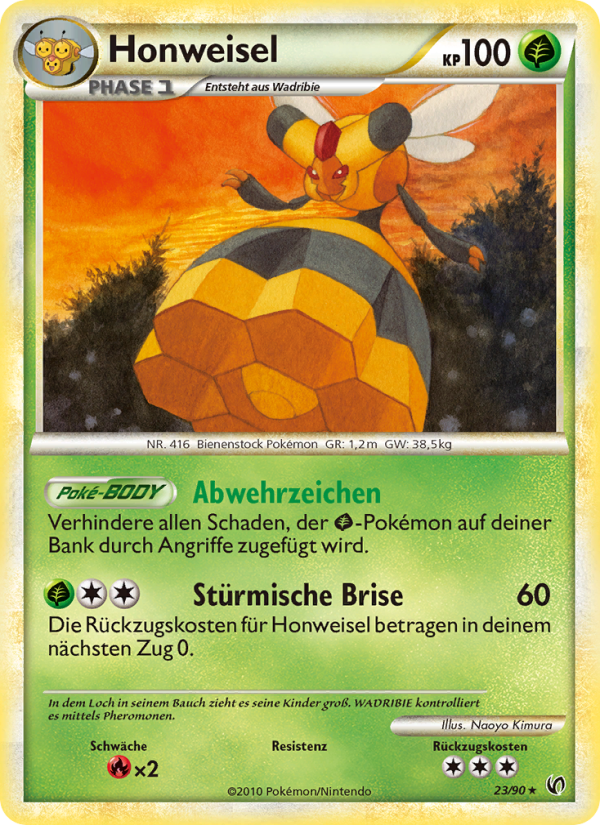 Honweisel 23 — Unerschrocken (German Pokémon TCG card)